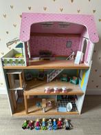 Poppenhuis met Inboedel & Poppetjes, Ophalen, Gebruikt, Poppenhuis