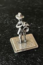 Zilveren TROMPETSPELER MINIATUUR, Verzenden, Zilver