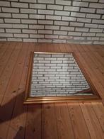 Spiegel met goudkleurige rand, Huis en Inrichting, Woonaccessoires | Spiegels, Ophalen, Minder dan 50 cm, Gebruikt, Minder dan 100 cm