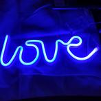 Neon LED verlichting 'Love' blauw Usb en Batterijen incl, Nieuw, Ophalen of Verzenden