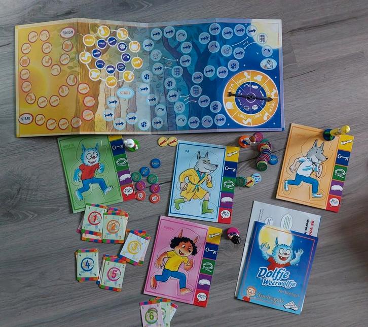 Dolfje weerwolfje Het bordspel, Hobby en Vrije tijd, Gezelschapsspellen | Bordspellen, Zo goed als nieuw, Een of twee spelers