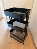 IKEA RÅSKOG roltafel zwart – zo goed als nieuw, Ophalen, Zo goed als nieuw
