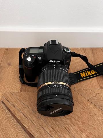 Nikon spiegelreflex camera D90 met Tamron 18-270 lens