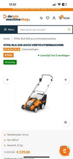 Verticuteer machine zonder accu, Ophalen, Zo goed als nieuw, Accu