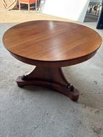 Antieke ronde salontafel met klauwpoten, Ophalen