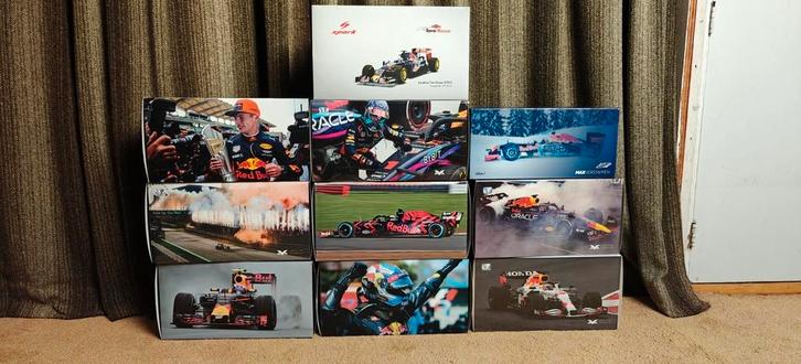Max Verstappen 1:18 Collectie ZELDZAAM, Verzamelen, Automerken, Motoren en Formule 1, Zo goed als nieuw, Formule 1, Ophalen of Verzenden