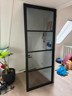 Industriele binnendeur hout met glas., Ophalen, 215 cm of meer, Binnendeur, Glas