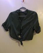 Groene Cropped Vestje, Kleding | Dames, Blouses en Tunieken, Zara, Ophalen of Verzenden, Zo goed als nieuw, Maat 36 (S)