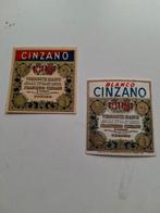 2 Cinzano etiketten, Ophalen of Verzenden, Zo goed als nieuw, Overige typen, Overige merken