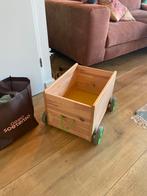 IKEA Flisat Speelgoedkist op wielen, Ophalen of Verzenden, Gebruikt, Grenenhout, Minder dan 50 cm