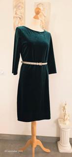 Groene Velvet Jurk - Casual Ladies - Maat L, Ophalen of Verzenden, Zo goed als nieuw, Knielengte, Groen