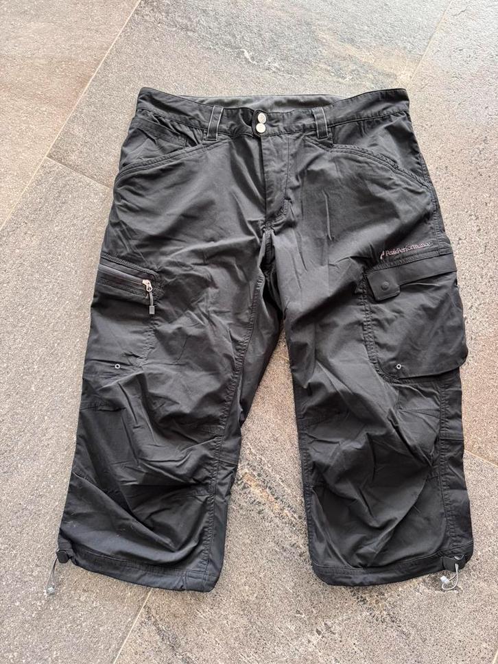 Zgan peak performance 3/4 beowk zwart maar M, Kleding | Heren, Broeken en Pantalons, Zo goed als nieuw, Maat 48/50 (M), Zwart