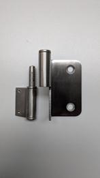 Glasdeurscharnier RVS geborsteld, Ophalen of Verzenden, Nieuw, 100 tot 250 mm, Rvs