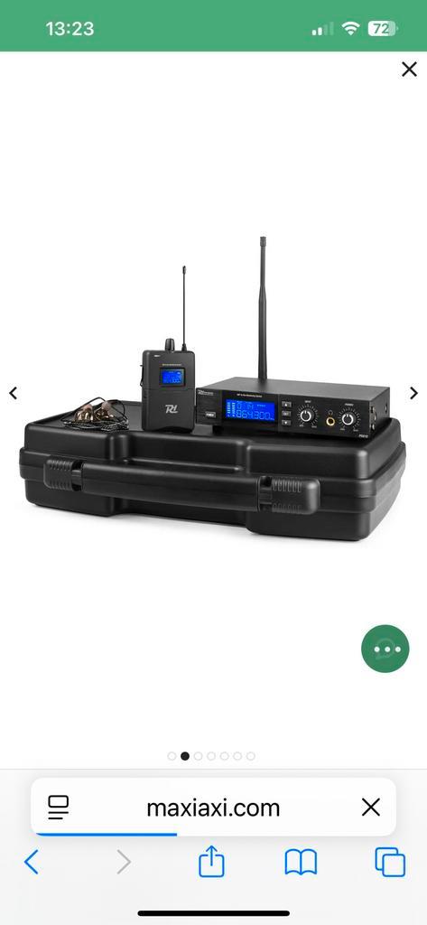 Power dynamics Pd 810 inears system nieuw, Muziek en Instrumenten, Versterkers | Keyboard, Monitor en PA, Zo goed als nieuw, Minder dan 500 watt