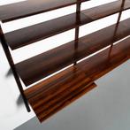 Vintage Poul Cadovius wandkast in palissanderhout, Huis en Inrichting, Ophalen, Met plank(en), Gebruikt, 200 cm of meer