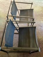 Vintage Pastoe kubusstoel FM60, zwart canvas, Huis en Inrichting, Stoelen, Ophalen, Gebruikt, Zwart, Metaal