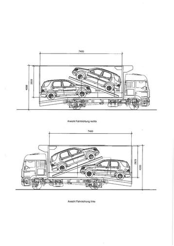  MAN tgl 12T Autotransporter 2-lader Doppelstock geschlossen beschikbaar voor biedingen