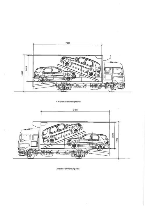 MAN tgl 12T Autotransporter 2-lader Doppelstock geschlossen, Auto's, Vrachtwagens, Bedrijf, ABS, Airconditioning, Boordcomputer