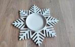 Metalen sneeuwvlok kaarsenhouder wit IKEA, Huis en Inrichting, Wit, Ophalen of Verzenden, Zo goed als nieuw, Metaal