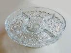 Schaal Kristal Geslepen Glas Hapjes borrelhapjes Fruitschaal, Ophalen of Verzenden