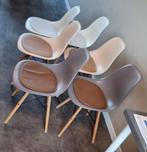 6 Kuipstoelen met Kussens, Huis en Inrichting, Hout, Gebruikt, Overige kleuren, Ophalen of Verzenden