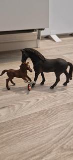 schleich Engelse volbloed hengst en veulen, Ophalen of Verzenden, Nieuw, Paard, Beeldje of Figuurtje