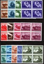 Duitse Rijk Minr 873/85 postfris in blokken van 4, Verzenden, Duitse Keizerrijk, Postfris