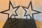 2 IJZEREN STER DECORATIES / KERSTDECORATIE / WINTERDECORATIE, Ophalen of Verzenden, Gebruikt