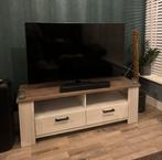 Goedkope Eikenhouten TV Meubel & GRATIS Bijzettafel, Ophalen, Eikenhout, Zo goed als nieuw, Minder dan 100 cm