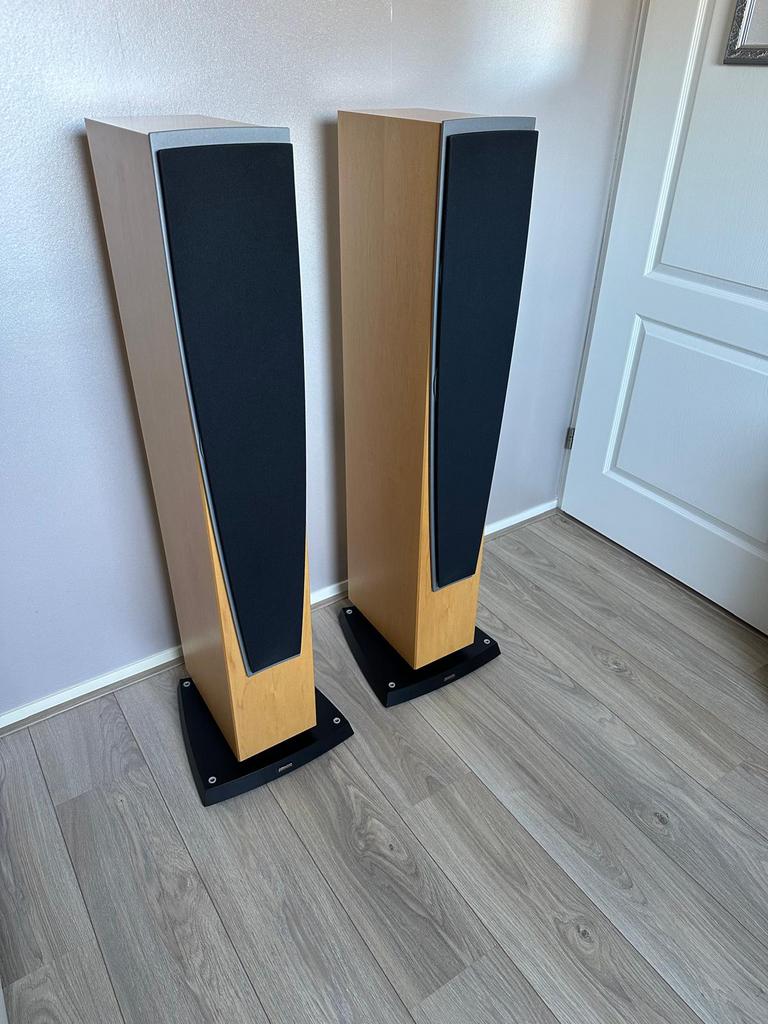 Dynaudio Contour S 3.4 kleur Maple, Zo goed als nieuw, 120 watt of meer, Front, Rear of Stereo speakers, Ophalen