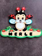 Naambordje Merle - Lieveheersbeestje gratis, Kinderen en Baby's, Kinderkamer | Inrichting en Decoratie, Ophalen of Verzenden, Zo goed als nieuw