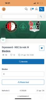 Oplichting Feyenoord nec, April, Losse kaart, Eén persoon