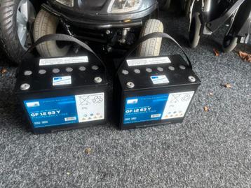Set bijna nieuwe accus voor de Scootmobiel beschikbaar voor biedingen