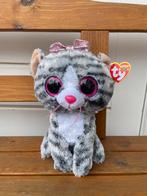 Ty beanie knuffel kat poes Kiki - 24 cm NIEUW, Ophalen of Verzenden