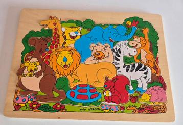 Houten Dieren Puzzel beschikbaar voor biedingen