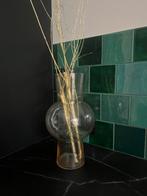 HKliving roze glazen vaas met gouden takken, Ophalen, Overige kleuren, Minder dan 50 cm, Glas
