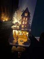 Kersthuisje met licht, Antiek en Kunst, Ophalen of Verzenden