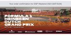 Max Verstappen 2024 Grand Prix Hairpin Grandstand, Tickets en Kaartjes, Augustus, Drie personen of meer
