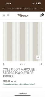 Behang Cole & Son, Huis en Inrichting, Stoffering | Behang, Ophalen of Verzenden, Minder dan 10 m², Beige