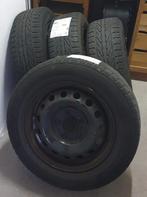 Winterbanden op stalen velgen te koop, Auto-onderdelen, Banden en Velgen, Ophalen, Gebruikt, 15 inch, Banden en Velgen