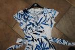 Joseph Ribkoff elegant wit/blauwe stretch jurk mt 38, Maat 38/40 (M), Overige kleuren, ., Joseph Ribkoff