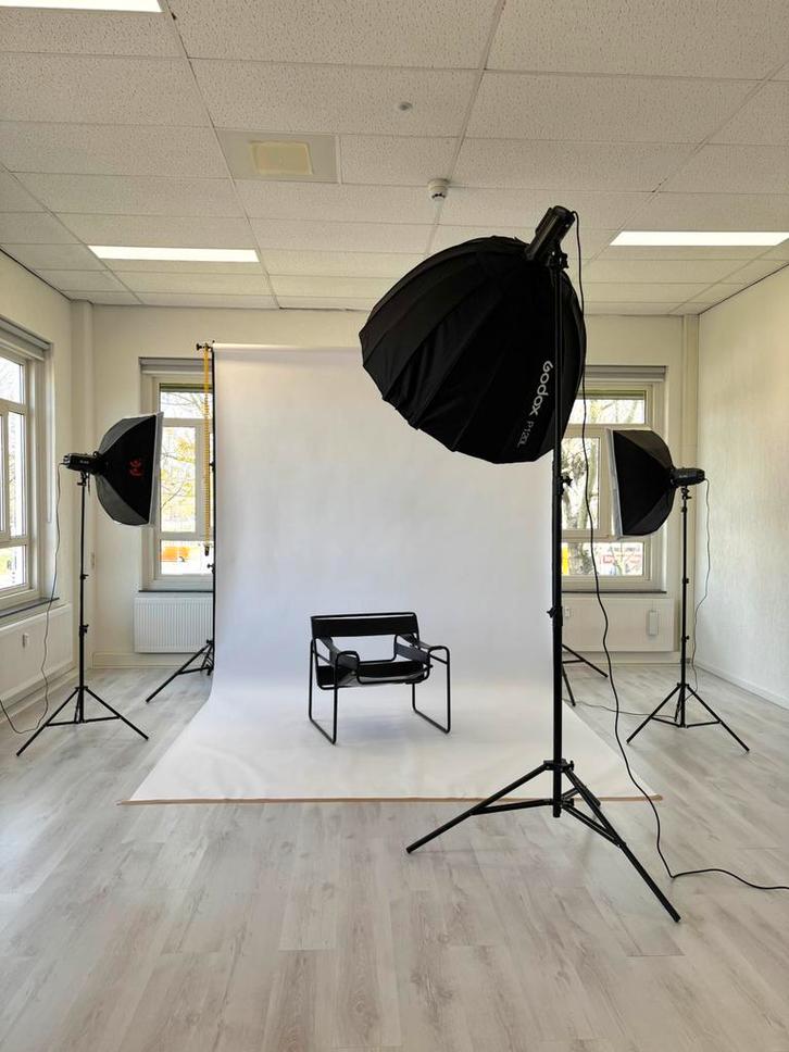 Fotostudio verhuur, daglichtstudio Amsterdam, Audio, Tv en Foto, Fotografie | Fotostudio en Toebehoren, Zo goed als nieuw, Complete fotostudio
