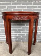Vintage Oosters Sidetable tafel halfrond, Ophalen