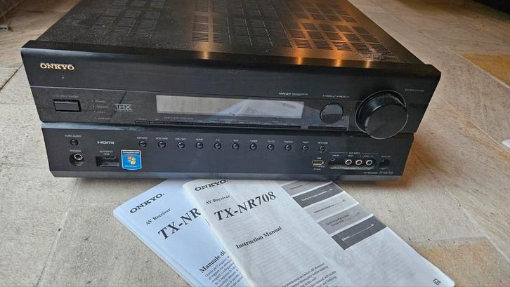 Onkyo TX-NR 708 7.1 kanaals AV receiver, Audio, Tv en Foto, Versterkers en Receivers, Zo goed als nieuw, 120 watt of meer, Onkyo