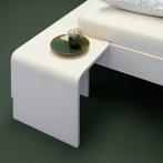 Auping 2 persoons bed 200 x 180 met achterelement, Ophalen, Gebruikt, Wit, Tweepersoons