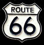 Route 66 pin- zwart wit gelakt, Verzenden, Nieuw, Transport, Speldje of Pin