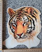 Prachtige grote vintage auto sticker tijger kop hoofd, Ophalen of Verzenden, Zo goed als nieuw