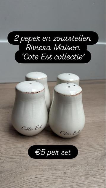 Riviera Maison Cote Est Peper & Zoutstel (2 sets) beschikbaar voor biedingen