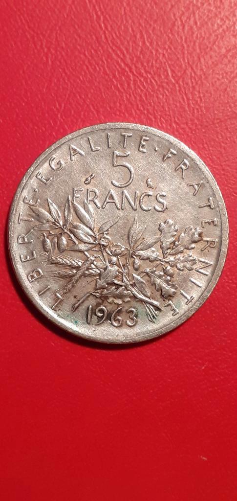 5 frank 1963., Postzegels en Munten, Munten | Europa | Niet-Euromunten, Frankrijk, Ophalen of Verzenden
