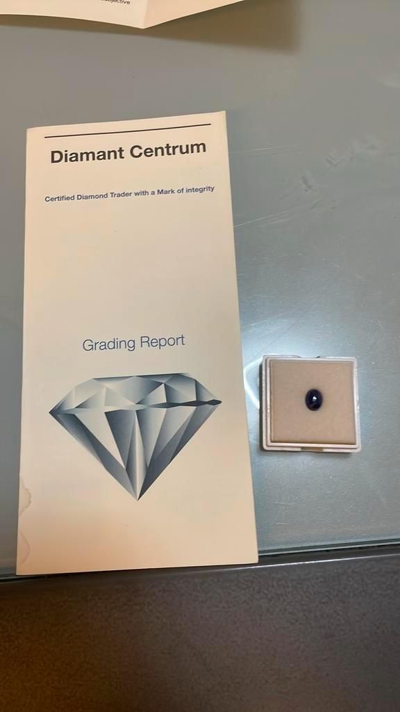 Zeldzame Saffier - 3.49 Karaat, Sieraden, Tassen en Uiterlijk, Edelstenen, Zo goed als nieuw, Ophalen of Verzenden